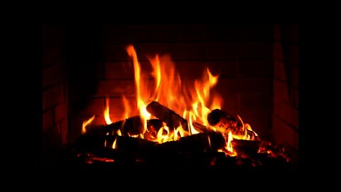 Live Fireplace 10 hours in full HD resolution.10 hours burning logs loop play.