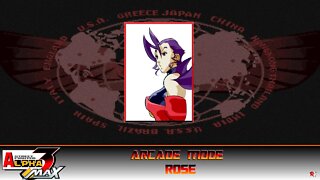 Street Fighter: Alpha 3 Max: Arcade Mode - Rose