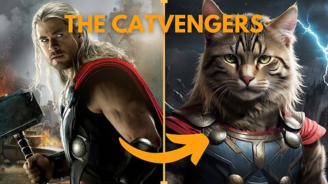 Superheroes but as Cats