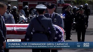 Funeral held for Commander Greg Carnicle