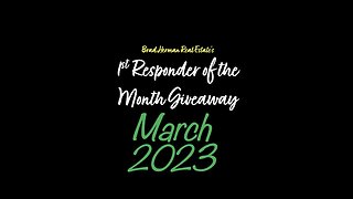 March 2023 1st Responder of the Month