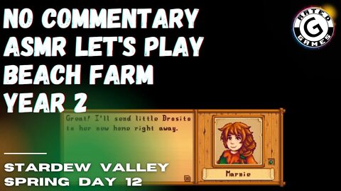 Stardew Valley No Commentary - Family Friendly Lets Play - Year 2 - Spring Day 12