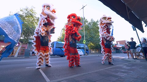 Lion Dance CNY Good Fortune Roast Duck Victoria Park Chinese New Year Australia