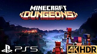 Minecraft Dungeons Gameplay Walkthrough Part 1 | PS5, PS4 | 4K (No Commentary Gaming)