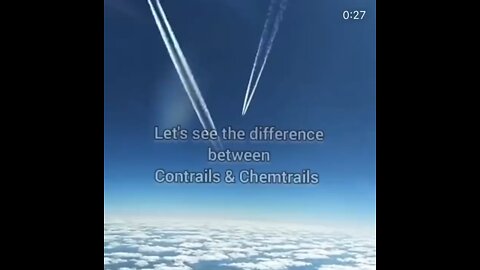 Chemtrails vs Contrails