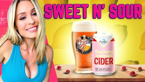 HARD CIDER!! 3 Daughters Brewing Raspberry Lemonade Craft Beer Review with @The Allie Rae