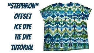 Tie-Dye Designs: “Stephron” Tessellation (for lack of a better name) Ice Dye