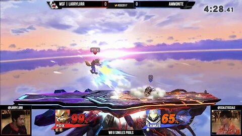 MSF|LarryLurr (Fox) vs. Ammonite (Samus) - Wii U Singles Pools - SSC2017