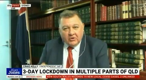 SKY NEWS AU: MP Craig Kelly on IVERMECTIN and Hydroxychloroquine