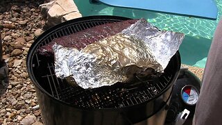 Texas Brisket on WSM(2/3)