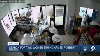 Purple-haired female gunman robs Fort Pierce gas station with accomplice