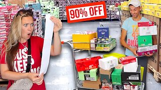 We found a HUGE food DISCOUNT store! 90% off FOOD HAUL shopping at ROGERS