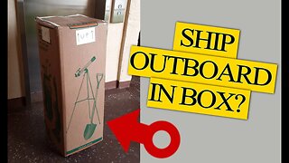 How to ship an outboard motor using cardboard boxes. And a lot of glue.