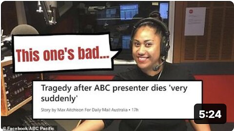ANOTHER VAXX-PUMPING NEWS PRESENTER WHO RAN HER MOUTH *A LOT* DIES EXPECTEDLY!