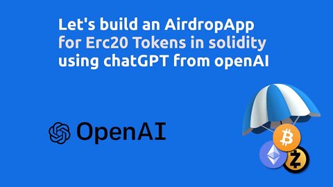 Solidity Airdrop App built from scratch with chatGPT