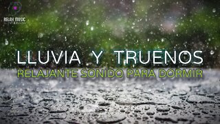 8 Horas 🌧 Sonido de Fuerte Lluvia y Truenos | Sonidos Relajantes Para Dormir