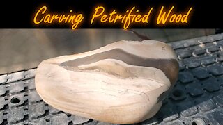 Carving Petrified Wood