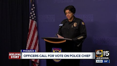 Officers call for vote on Phoenix Police Chief Jeri Williams