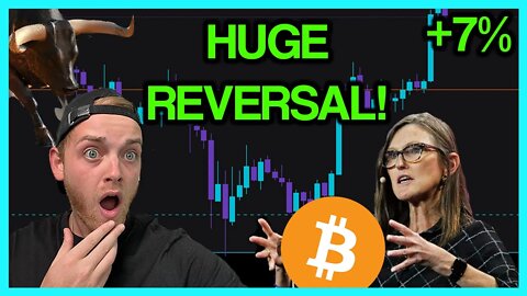 BIG Bitcoin Reversal! HUGE Bitcoin Pump! Cathie Woods Buying?!!