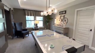 Bedroom Home with Mirrored Backsplash : New Home Tour 2022 : Model Home Tour