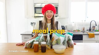 EASY VEGAN MEAL PREP | ( balanced meals for the week! )