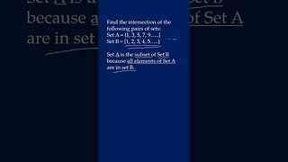 Finding the Intersection of a Set and a Subset - Tagalog