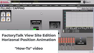 Building A Horizontal Position Animation In FactoryTalk View Site Edition
