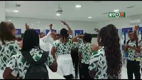 nigeria super falcons Dressing room mood!