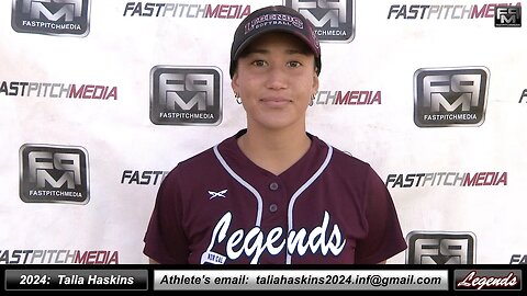 2024 Talia Haskins Athletic Middle Infielder and Third Base Softball Recruiting Skills Video