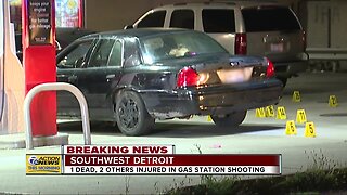 Police: 1 dead in triple shooting at Detroit gas station overnight