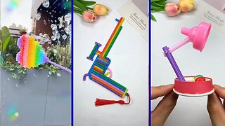 13 Easy Craft Ideas With Plastic Straws| Broadsword | Lamp