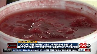Local restaurants offering takeout deals