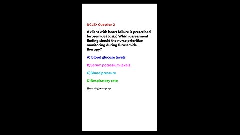 Nclex Exam Practice Questions Series