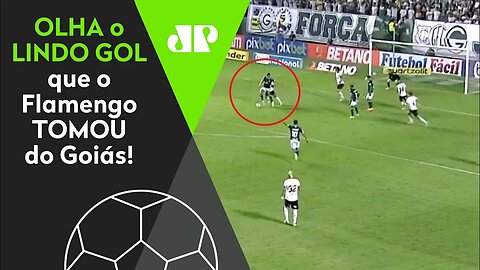 Que AULA do Pedro Raul! OLHA o LINDO GOL que o Flamengo LEVOU do Goiás hoje!