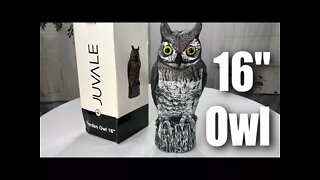 16" Life-like Plastic Great Horned Owl by Juvale Protects Gardens Review