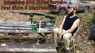 First Shots With The Mossberg 835 Rifled Barrel + Muzzleloader Fun