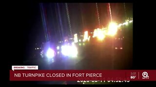 All northbound lanes closed on Turnpike after fatal crash in Fort Pierce