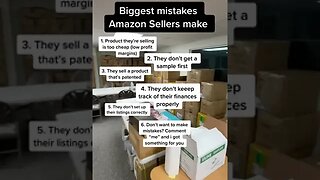 Biggest mistakes Amazon Sellers make