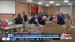 TCSO cadets volunteer at food bank