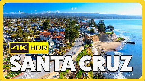 Santa Cruz East - West Cliff scenic drive from Natural Bridges to Capitola #scenicdrive #4K #HDR