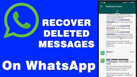 How to recover deleted messages on WhatsApp without backup