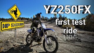 Yamaha YZ250fx first dirt bike test ride