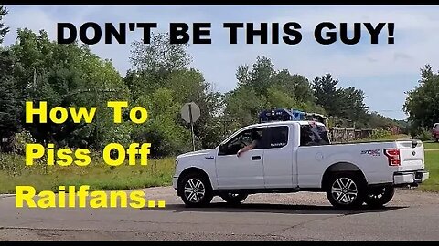 Purposely BLOCKING Me At A Railroad Crossing! Really Dude? #trains #trainvideo | Jason Asselin