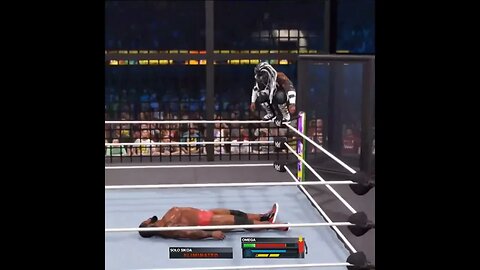 wwe 2k23 Omega Jumping OFF The Elimination Chamber Pod #wwe2k23gameplay #wwe2k23clips