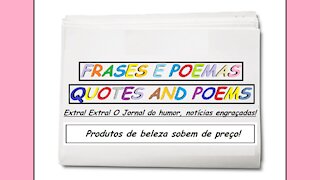 Notícias engraçadas: Produtos de beleza sobem de preço! [Frases e Poemas]