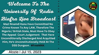 Welcome To The University Of Radio Biafra | USA 1-2 | Host: Mazi Iyke & Mazi Alozie | Jul 15, 2023