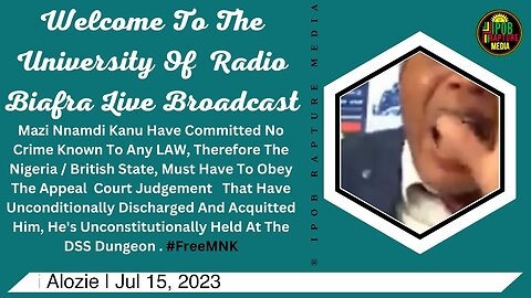 Welcome To The University Of Radio Biafra | USA 1-2 | Host: Mazi Iyke & Mazi Alozie | Jul 15, 2023