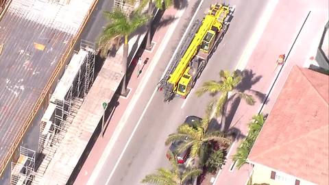 Beams collapse at Delray construction site