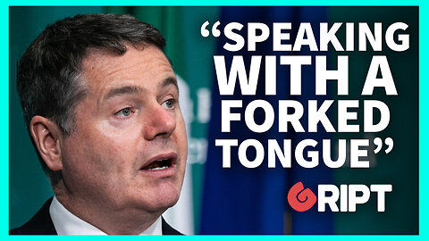 Paschal Donohoe tells Ben Scallan that Sinn Féin "speak with a forked tongue" on taxation: