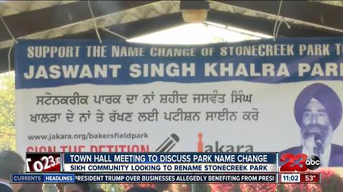 Sikh community looking to rename Stonecreek Park
